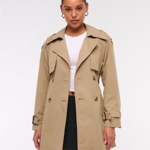 Abercrombie & Fitch Women's Beige Trench Coat